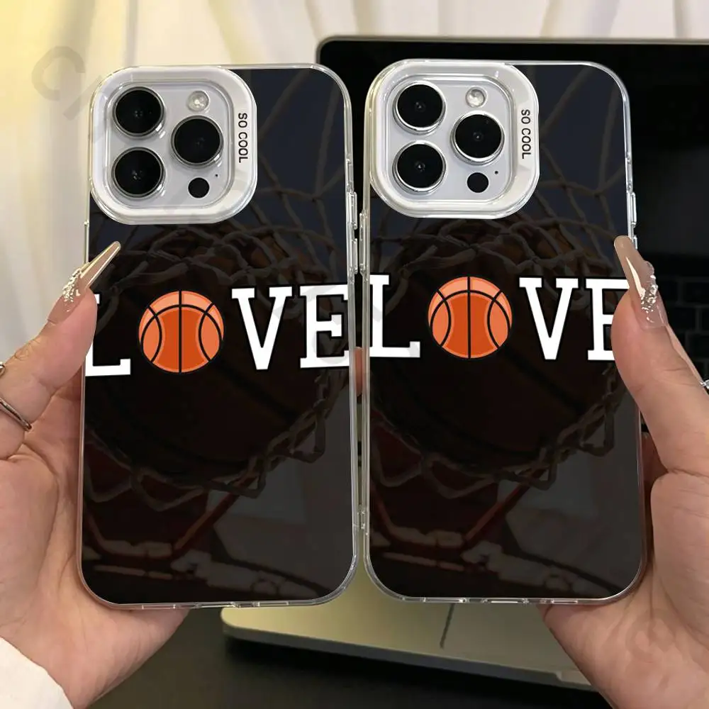 

basketball IMD Case for iPhone 17 16 15 14 13 12 11 Pro Max air plus Shockproof Plating Matte TPU Funda