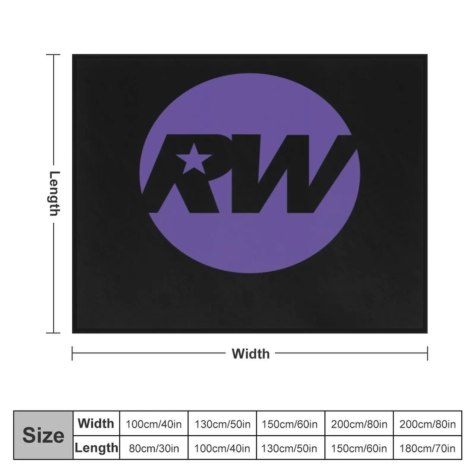Robbie Williams Logo Classic Throw Blanket Custom Bed linens Blankets image 2