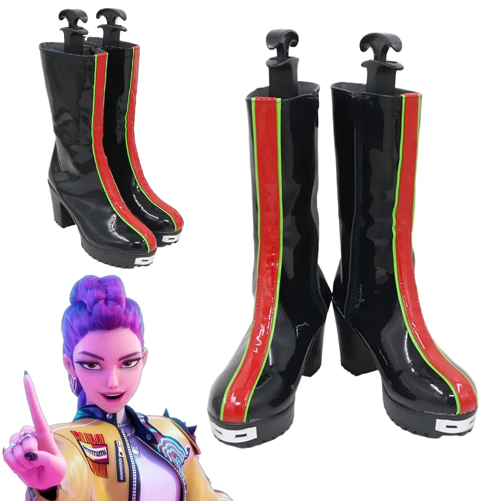 2025 Cartoon Demon Hunter of KPop Cosplay Rumi Short Boots Halloween Costumes Outfits Accessory Uniform Carnival RolePlay Prop