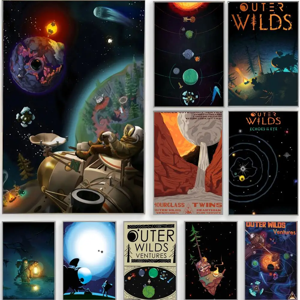 Outer Wilds Poster Classic Wall Art  Home Decor  Peel and Stick Unframed