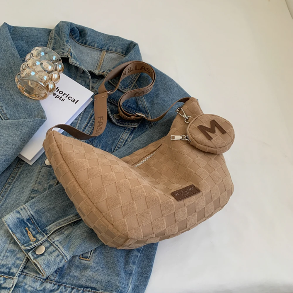 Fabric Plaid Crossb…