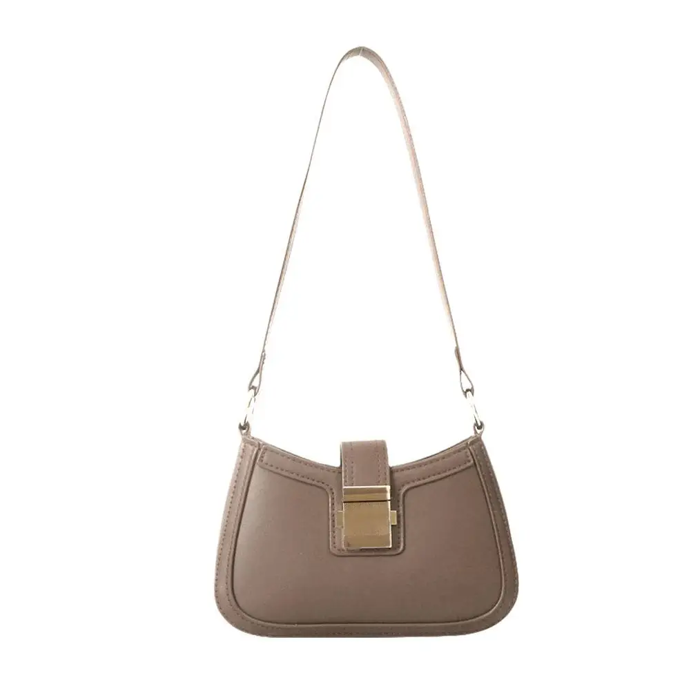 Bolso de mano sencillo para mujer, de estilo Vintage subaxilar bolsa pequeña, informal, N6J5