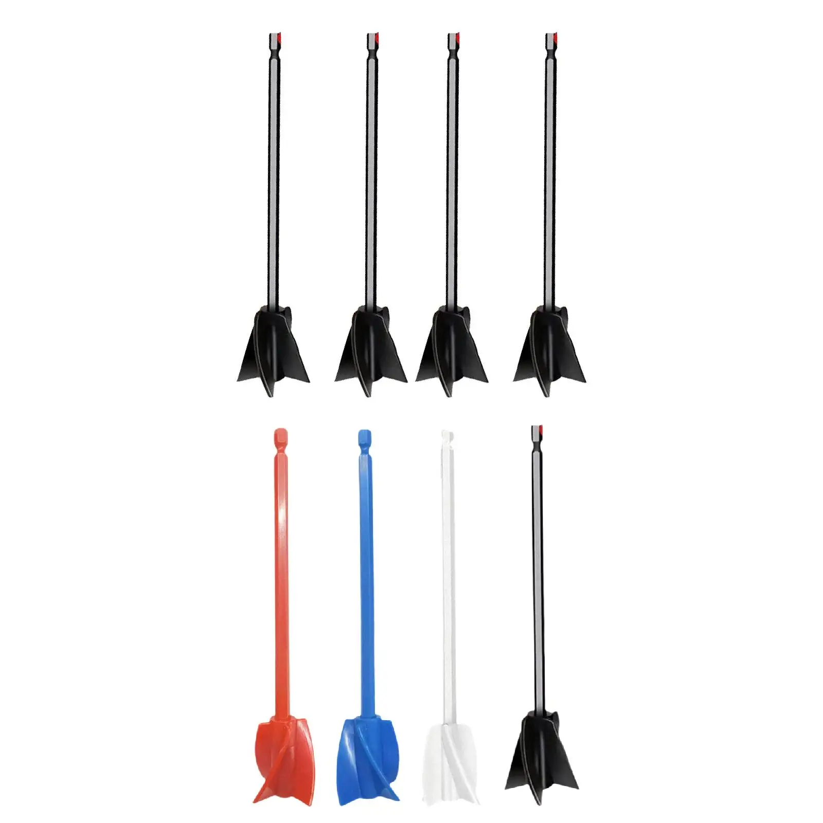 

4Pcs Mixing Paddles Paint Stirrers Glue Mixer Portable Powerful Mixing Spiral Mixers Paint Mixers for Liquid Coatings Mixing