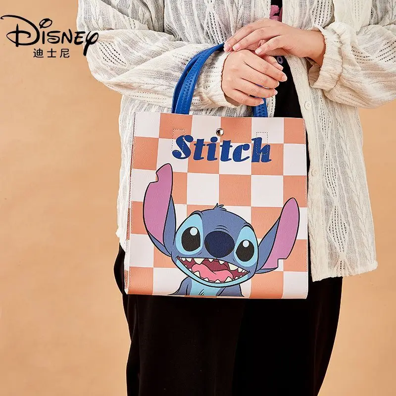 MINISO tas punggung siswa, ransel kartun Disney Mickey Winnie beruang stroberi kasual kapasitas besar