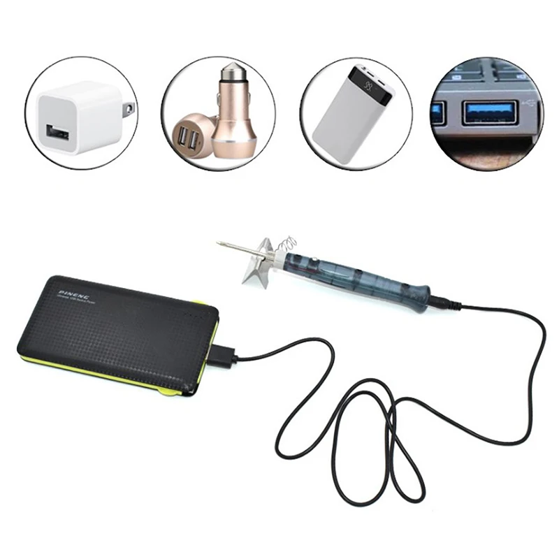 1pc USB electric iron low voltage electric iron soldering tin tool portable electric iron