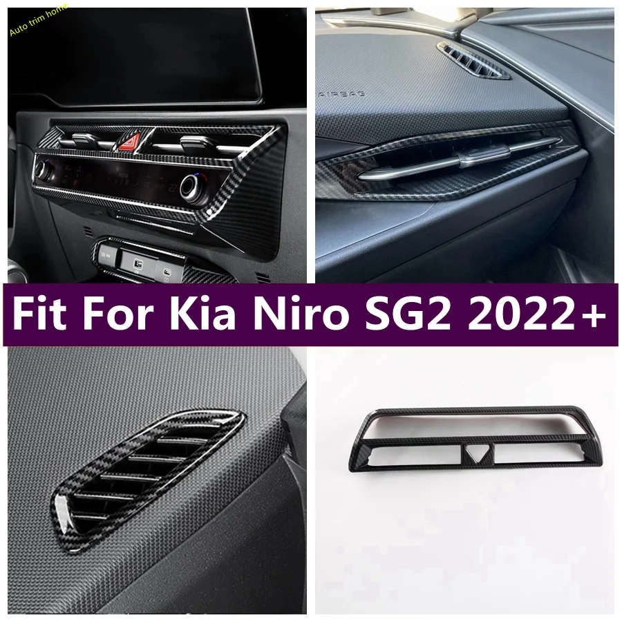 

Car Side Front Dashboard Upper Air Conditioning Outlet AC Vent Cover Trim Fit For Kia Niro SG2 2022 2023 Decoration Accessories