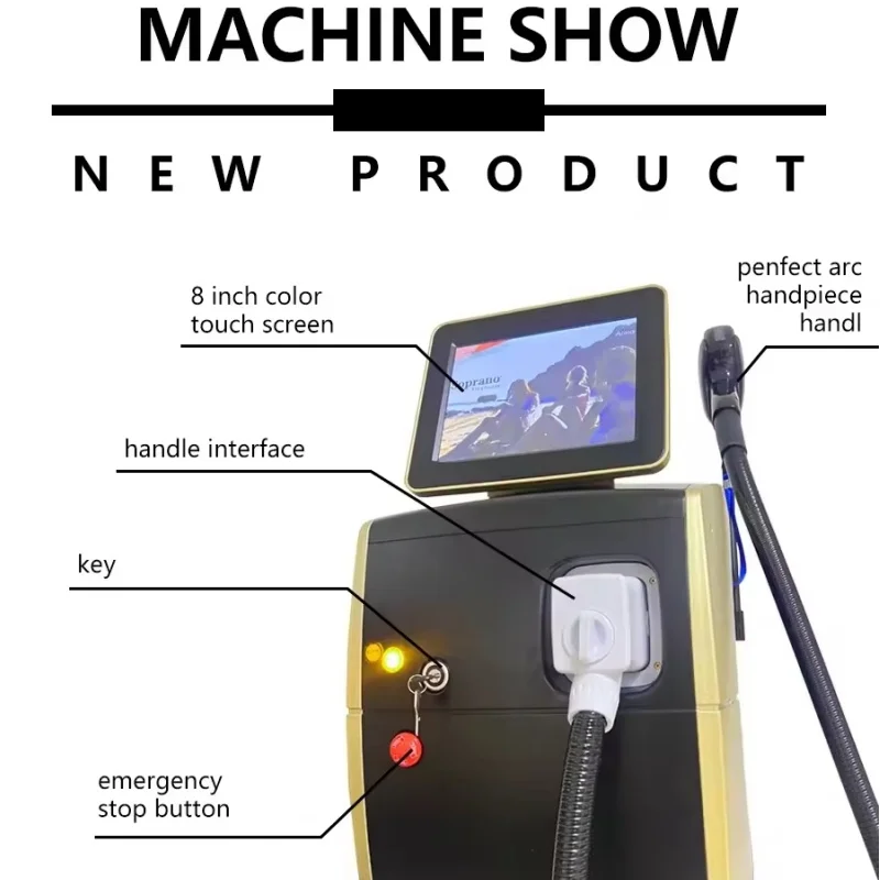 2026 New Arrival Desktop Portable Diode Laser Hair Removal Machine for Beauty Center Permanent Hair Removal Device