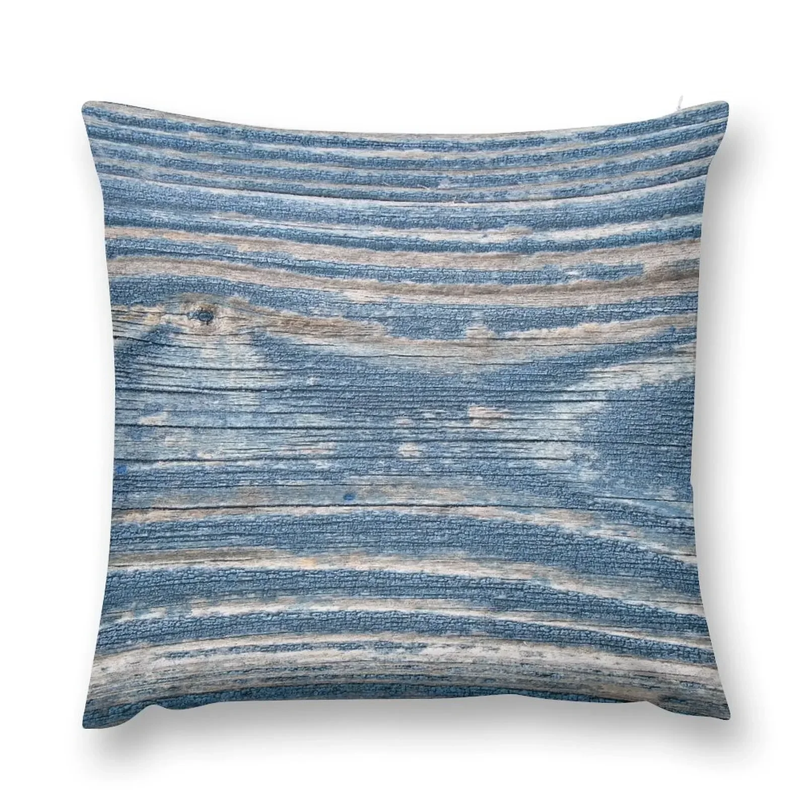 

Rustic weathered wood in blue Throw Pillow Couch Cushions Marble Cushion Cover Pillows Aesthetic pillow