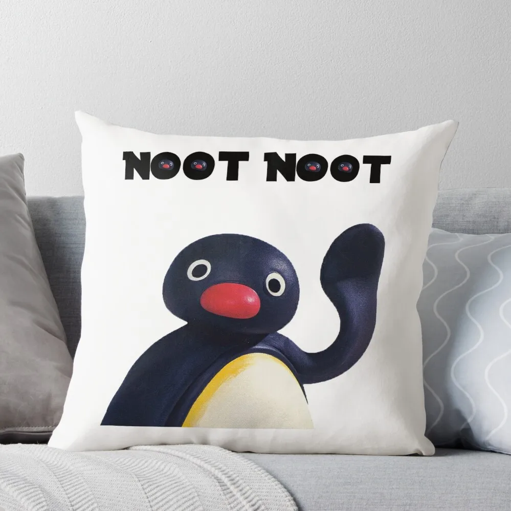 Pingu Noot Noot Throw Pillow Decorative Sofa Cushions Ornamental Pillow