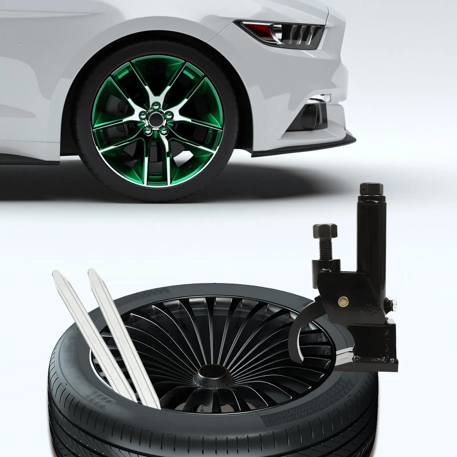 

Manual Tire Changer Bead Breaker Tool for 10-21 Inch Tires, Tire Repair Kit for Atvs, Golf Carts, Buses, Trucks, Semi-Tires