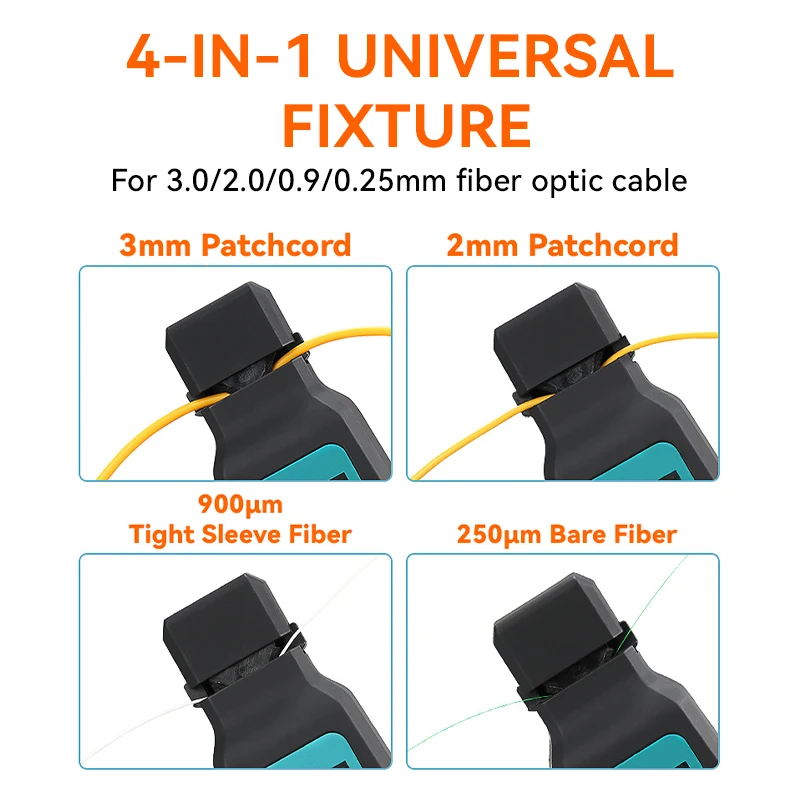 Imagem -04 - Fcst Identificador de Fibra Óptica com Built-in Visual Fault Locator Luzes Led 10mw Vfl 270hz 8001700nm