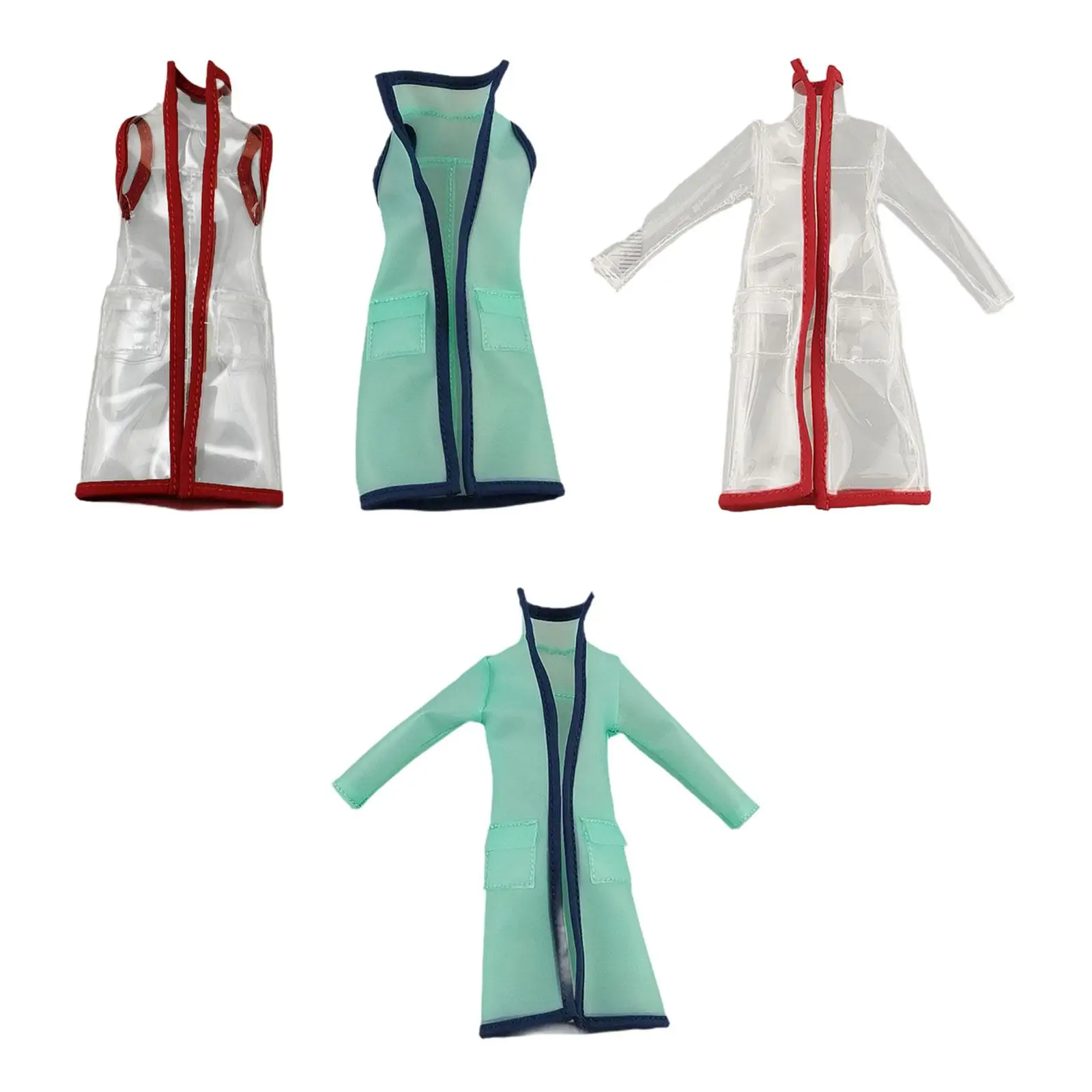 

1:12 Плащ Одежда для куклы Дождевик Толстовка с капюшоном Дождевая куртка (рис. в комплект не входит)