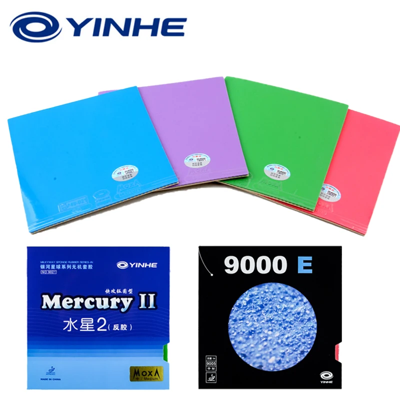 

НОВАЯ НАКЛАДКА ДЛЯ НАСТОЛЬНОГО ТЕННИСА YINHE 9000E MERCURY II, Цветная, с шипами внутрь, липкая, для быстрой атаки, для начинающих