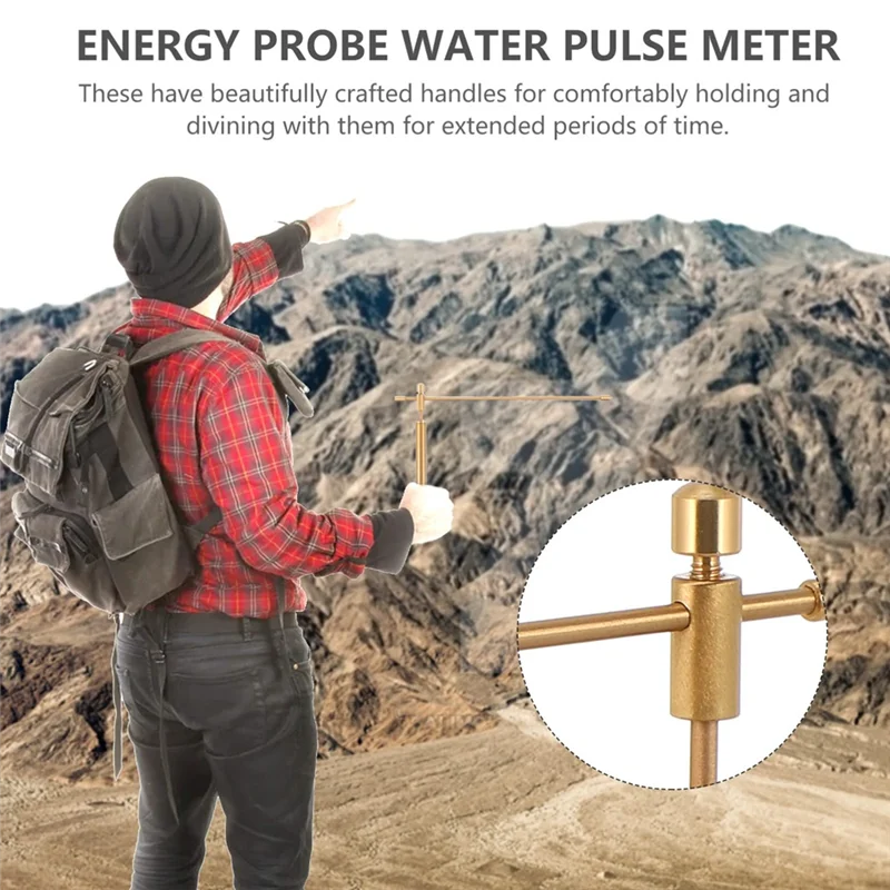 Copper Dowsing Rods Copper Dowsing Rod,Tool Retractable for Divining Water Treasure Buried Items Retractable Dowsing Rod