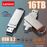 Lenovo 16TB Flash Drive USB 3.2 High-Speed Transfer Type-C Interface 2-in-1 Design 2TB For Computers