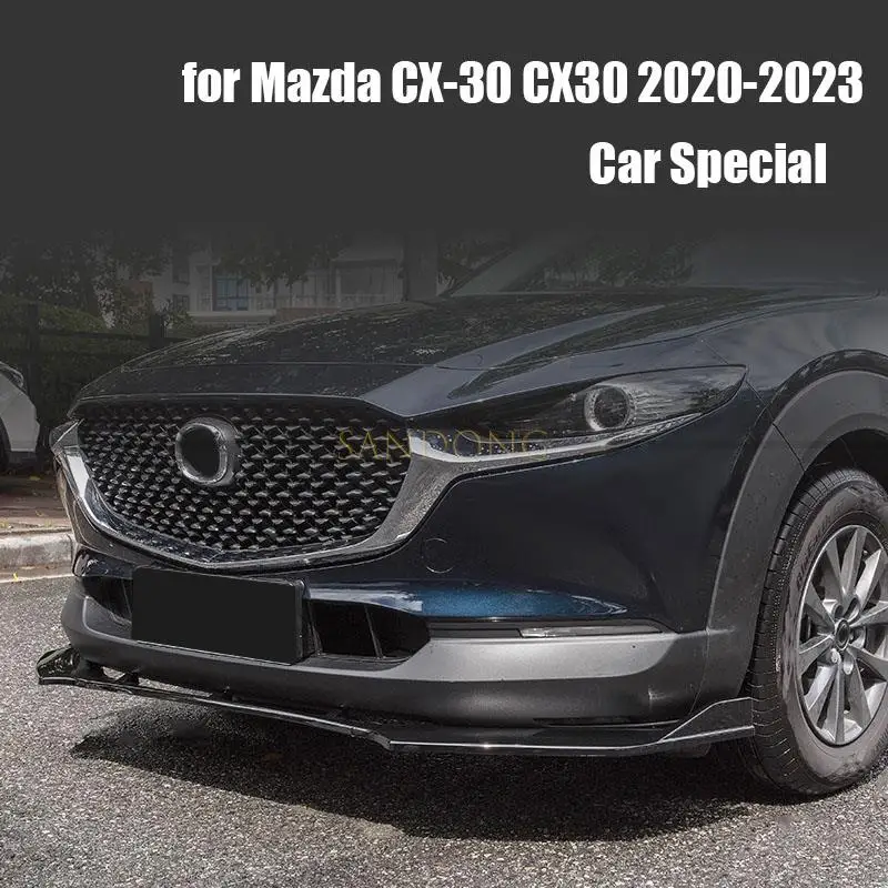 Suitable for Mazda CX-30 CX30 2020-2023 front spoiler front lip surround modified accessories decorative spoiler front surround