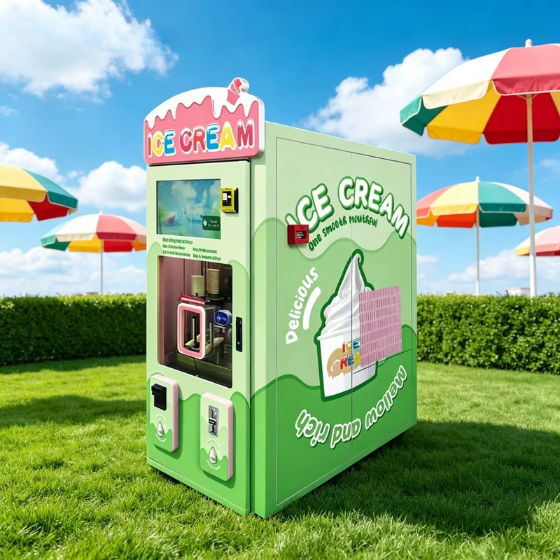 

Frozen Vending Machine for Ice Cream Meat Dumplings Milk with Coin Cashless Payment Option