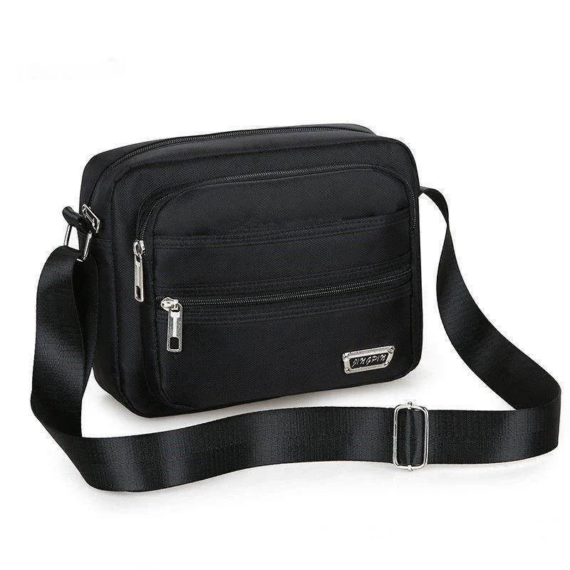 

Casual Canvas Crossbody Bag Unisex Business Diagonal Shoulder Bag Leisure Small Square Bag for Men And Women
