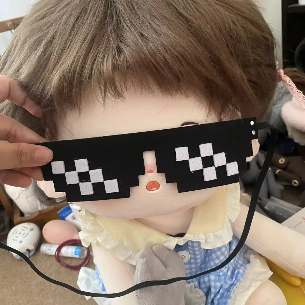 40cm / 20cm 면 인형, 부직포 인형, 귀여운 사진 장난감, 재고 있음, 아기 선글라스, 아기 옷