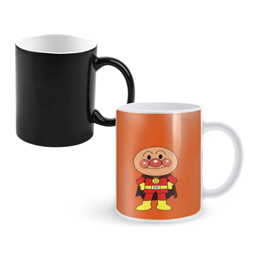 Anime A-Anpanman Classic Vintage Coffee Mugs And Mug Creative Color Change Tea Cup Ceramic Milk Cups Novelty Interesting Gifts