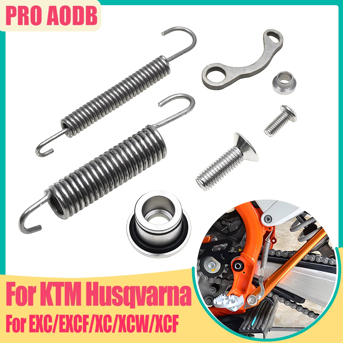 For KTM Motocross XC XC-W XCF Parking Side Stand With Spring Kit XCF-W EXC EXC-F EXC-R Six Days TPI 125 150 250 300 350 450 500