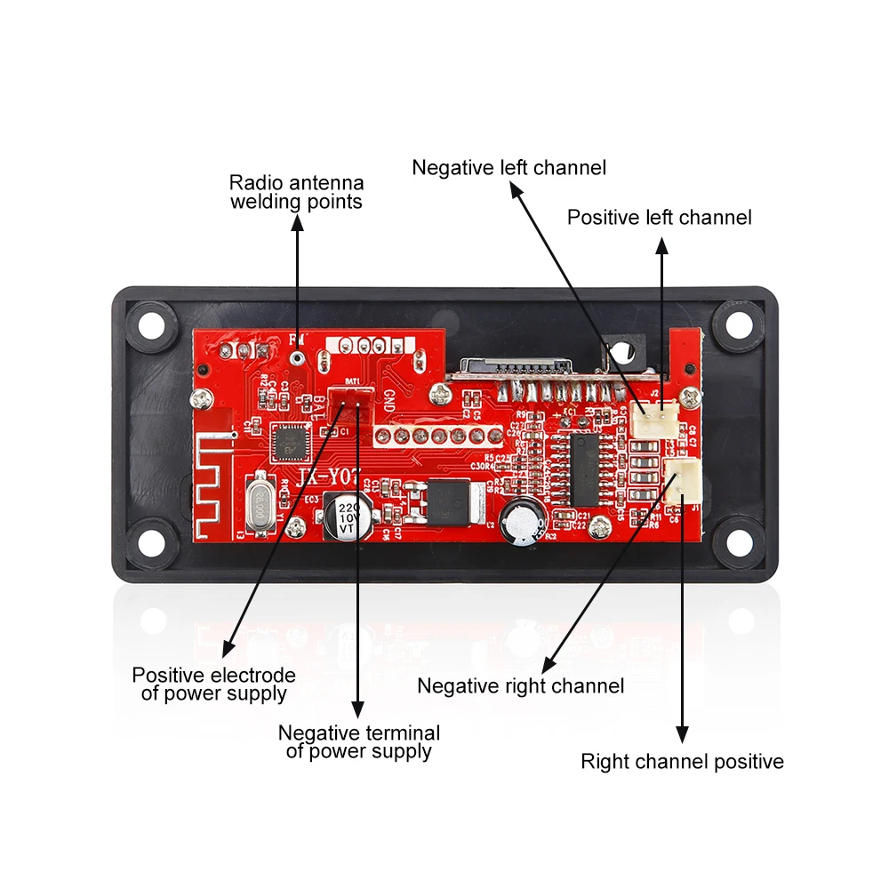 BT Power Amplifier Board with Subwoofer 30W×2 DC7V-22V Audio Power Amplifier Module