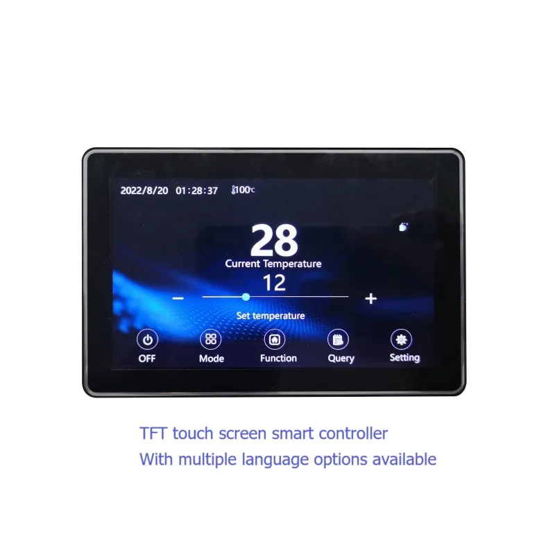 5' TFT Controller for  R32 R290 Multifunction Heat Pump Air to Water