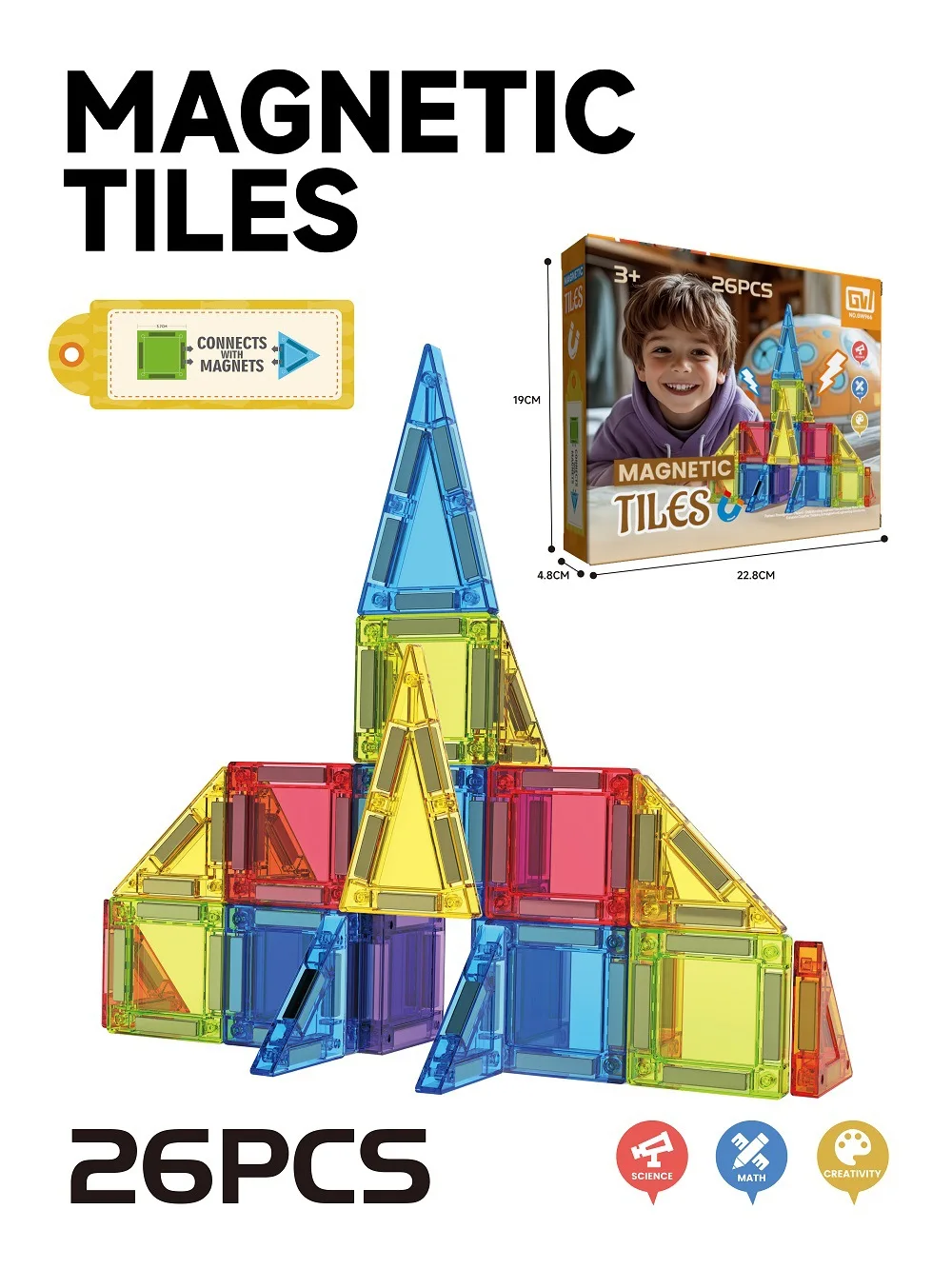 Mini Magnetische Stück Baustein Set MOC Technocal Pädagogische Montage DIY Ziegel Kind Konzentration Training Spielzeug Geschenke