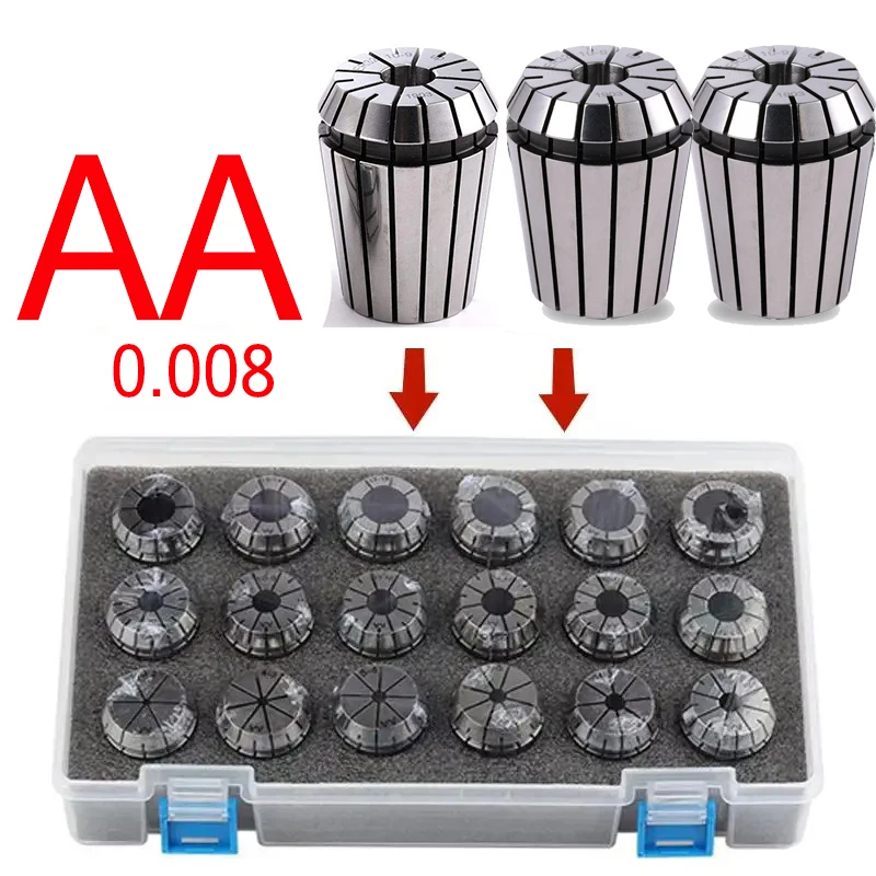 Juego de Portabrocas de resorte ER11, ER16, ER20, ER25, ER32, ER40, grado A, AA, portaherramientas de fresado CNC, Portabrocas ER