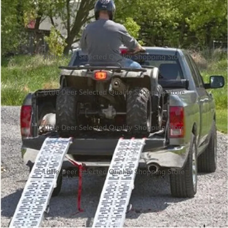 Pickup truck rear ATV assisted crawling ladder modification