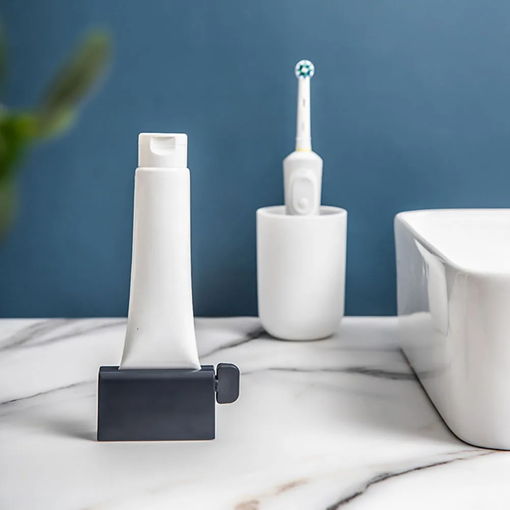 2 قطعة عصارة معجون الأسنان موزع ABS سيليكون قاعدة دليل الضغط أداة للحمام اكسسوارات معجون الأسنان أنبوب الطارد #2