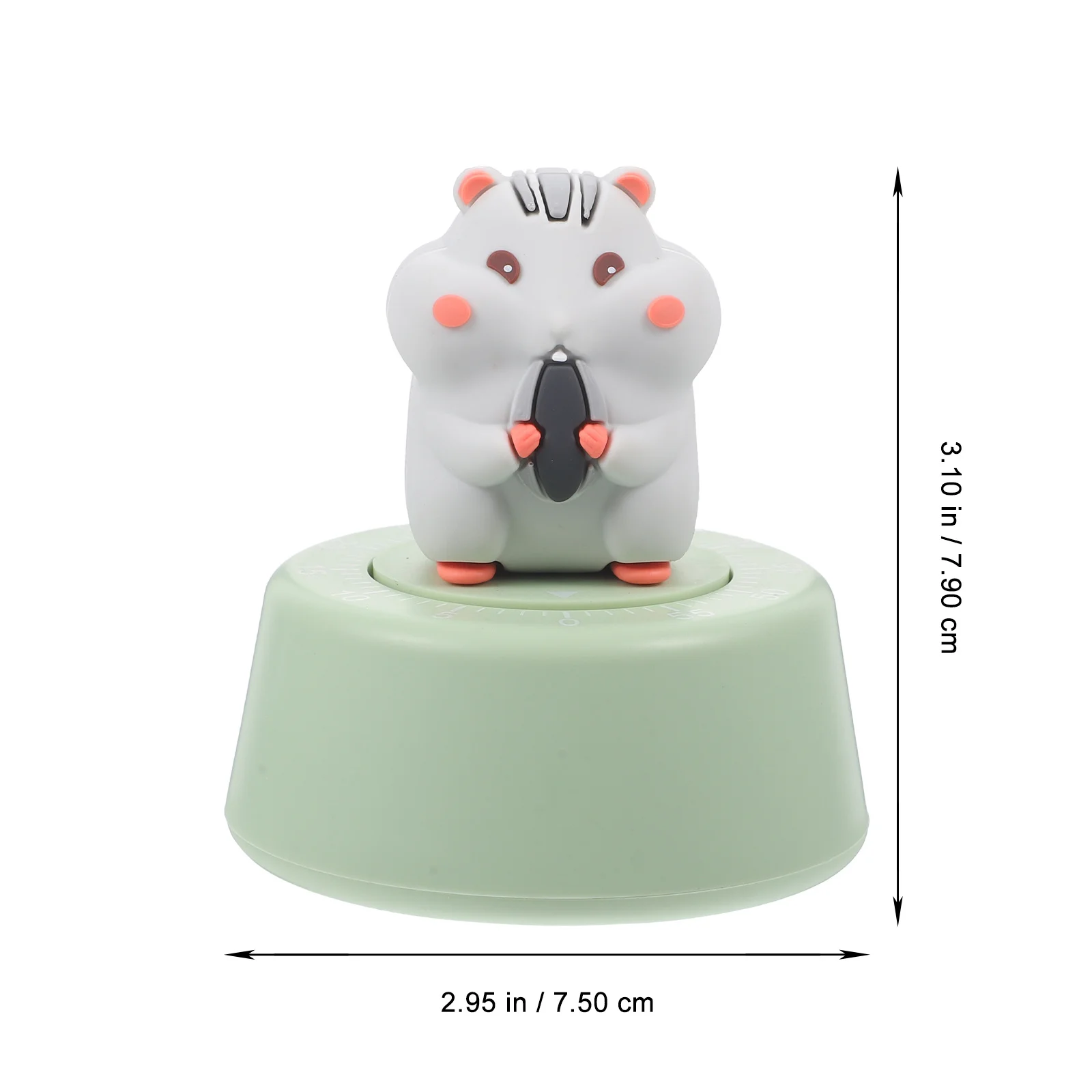 

Novelty Kitchen Timer Mechanical Plastic Cartoon Design Simple Operation for Cooking Studying Baking Time Management Countdown