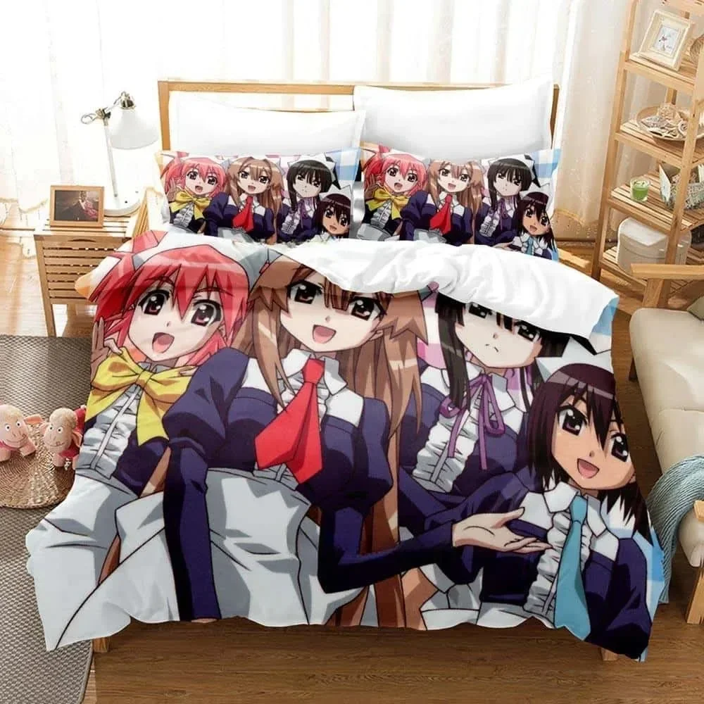 My Bride is a Mermaid Anime Seto No Hanayome Parure de lit, Simple, Twin, Full Queen, King Size, Chambre à coucher adulte, Ensembles de couverture de athlon