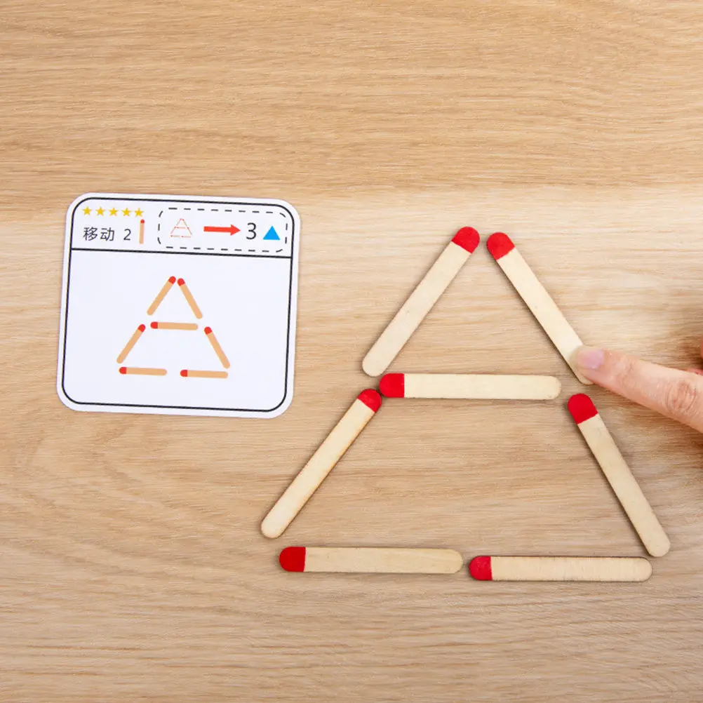 

1Set Kids Geometric Logic Puzzle Educational Desktop Early Learning Aid Puzzles for 2 to 4 Year Old Children