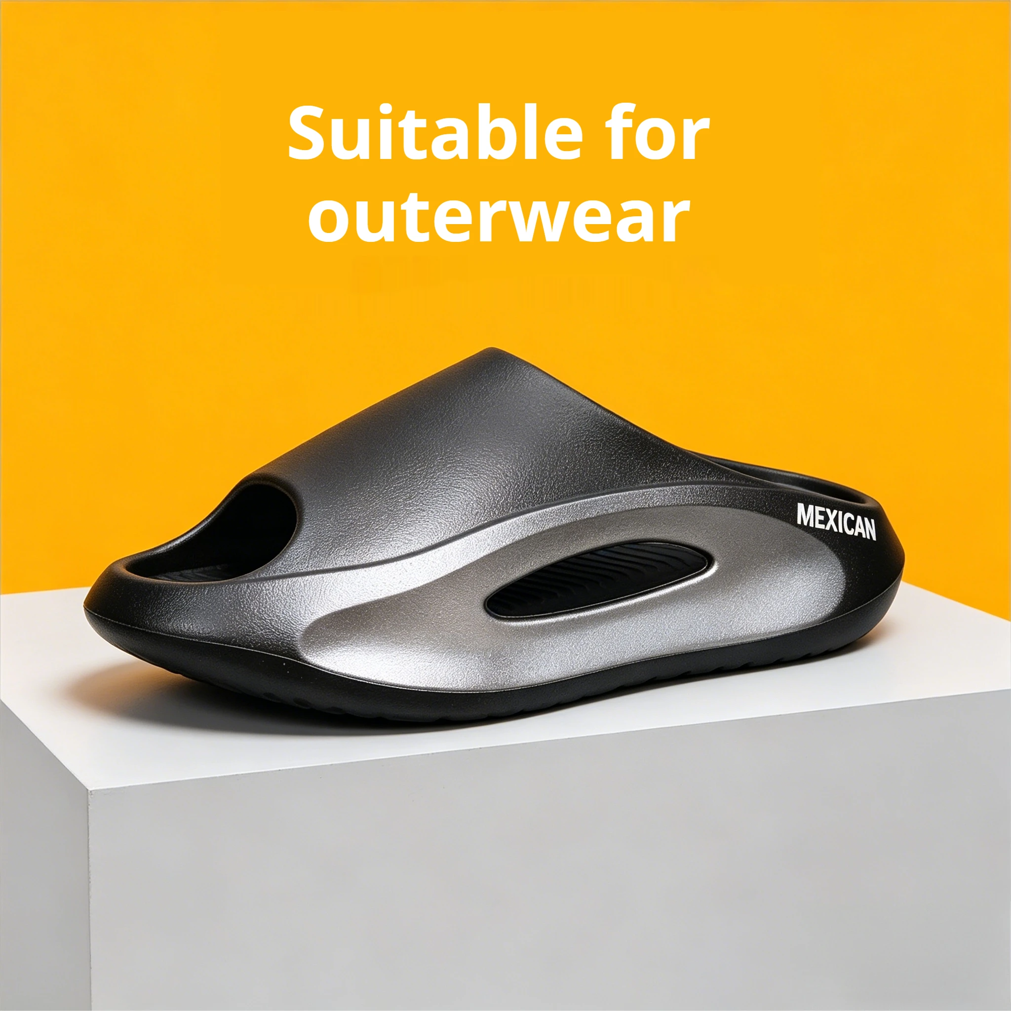Outdoor-Sportpantoffeln für Herren, hochwertige Kontrastfarben, modischer neuer Stil, geeignet für den Außen- und Heimgebrauch, gleicher Stil – Detail 3