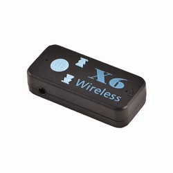 3 in 1 X6 Bluetooth-compatible 4.1 Audio Music Receiver Stereo Car Kit Adapter 3.5MM  Aux Handsfree Car kit For Tf A2DP Mp3