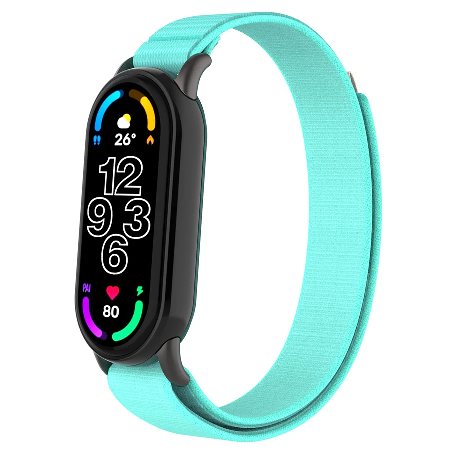 For Mi Band 8 Strap Nylon Loop Replacement Wristband For Xiaomi Mi Band 8 Smart Watch Band Bracelet Correa Breathable Strap