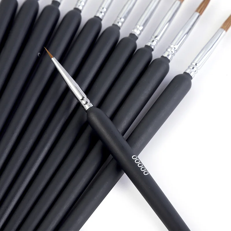 110 pz (11 pz/set) dipinto a mano sottile gancio linea penna disegno penna arte pennello forniture artistiche pennello