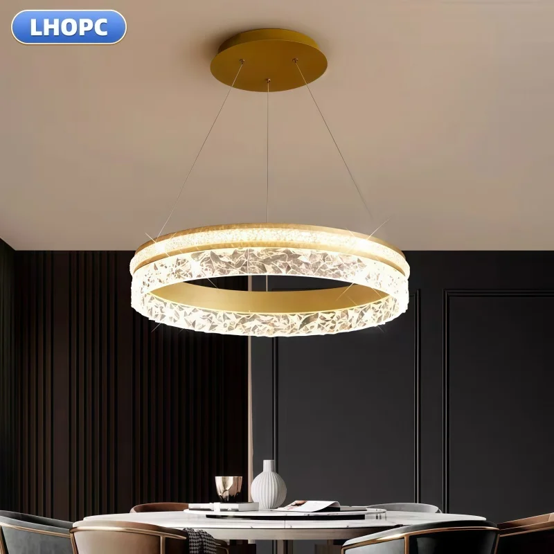 Minimalist Modern Ceiling Light, Adjustable Indoor Lighting, Beautiful LED Three-Color, Decorative Lamp for Living Room, Dining