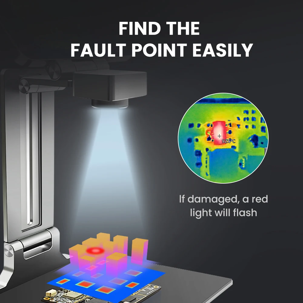Mileseey 256*192 Resolution 3D Thermal Camera Analyzer For Android Win OS , With Micro Lens for PCB Motherboard Repair