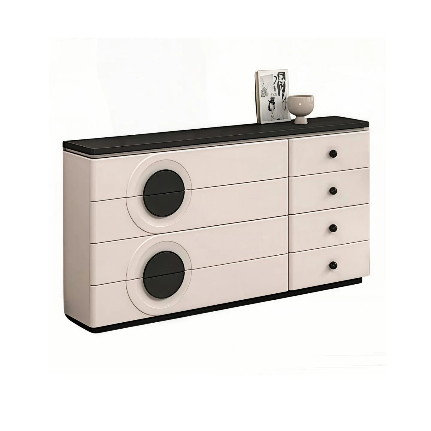 خزانة مدخل خزانة جانبية إيطالية بسيطة وحديثة وبسيطة #4