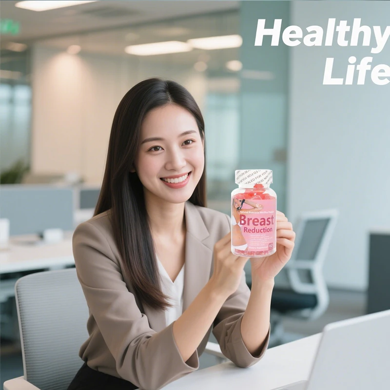 

1 bottle breast enhancement gummies with natural elasticity prevent sagging balanced nutrition to beautify the skin health food