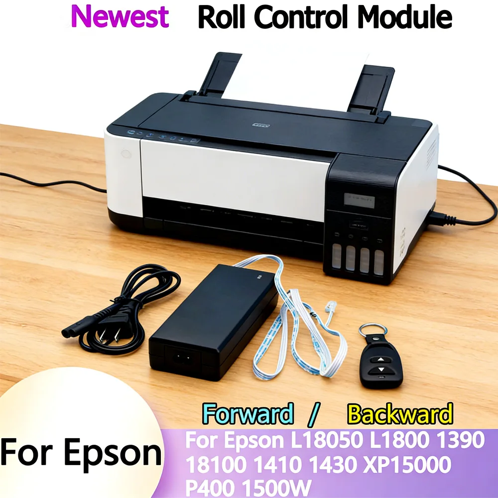 DTF Pet Film Roll Print Control Module For Epson XP15000 L1800 1400 R1390 1410 1430 P400 UVRoll Print Forward Backward Control