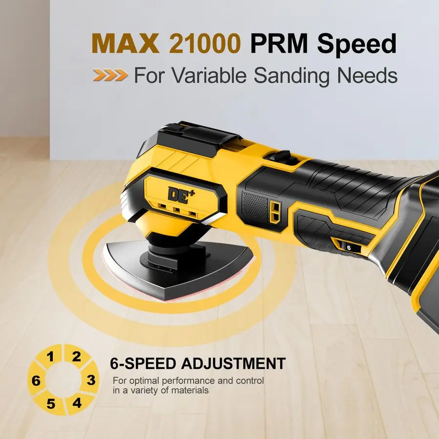 مجموعة أدوات متعددة متأرجحة لبطارية Dewalt 20V Max، 21000 OPM، 6 سرعات، أداة تتأرجح لاسلكية، 23 قطعة من الملحقات، فرشاة