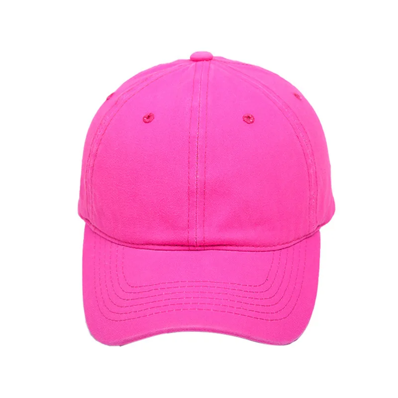 HanXi Bright Fluo Colors Hats for Women Men Baseball Cap Fashion Hip Hop Caps Visor