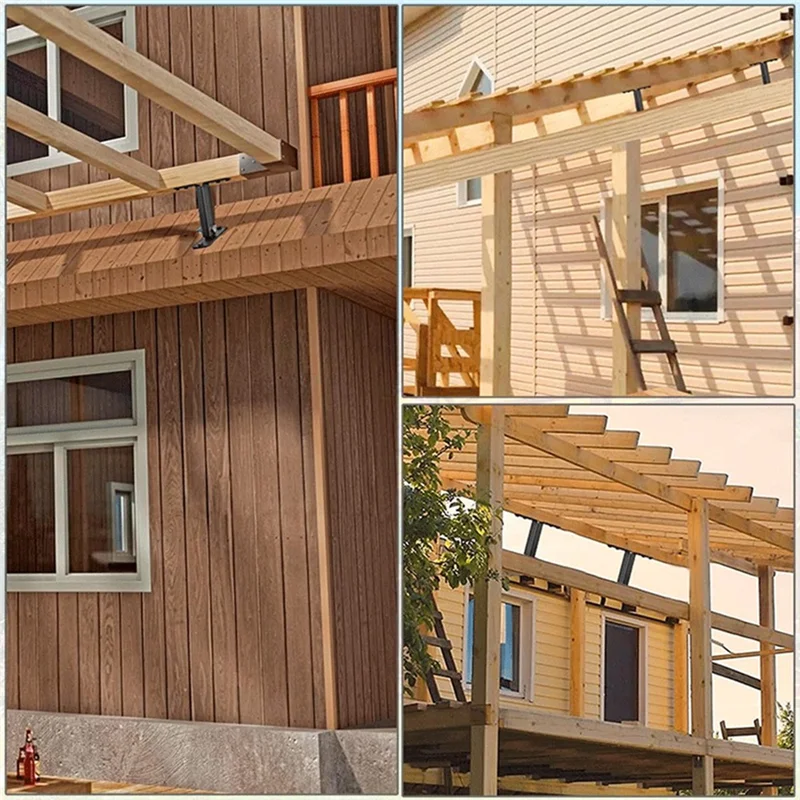 COFA-Patio Kit staffe per pergola per carichi pesanti Staffe per rialzo per tetto per pergola in acciaio inossidabile 304 regolabili