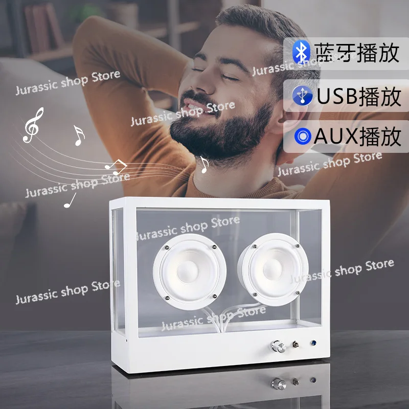 

Creative Transparent Subwoofer Audio Living Room Desktop Decoration Simple
