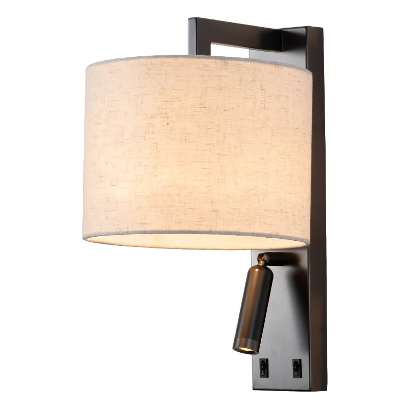 

High end hotel hotel bedside wall lamp, minimalist Italian bedroom background bedside wall lamp