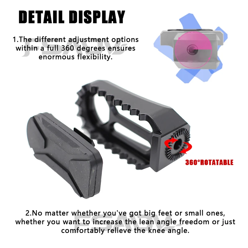 أوتاد قدم للدراجة النارية قابلة للتعديل أوتاد قدم لـ CFMOTO CF 700MT MT700 MT 700 MT 2024 2025 أوتاد قدم للركاب #3