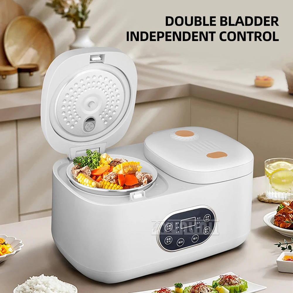 Multifunctional Non-Stick Rice Cooker Household Low Sugar Rice Cooker 4L Double Pot Rice Cooker